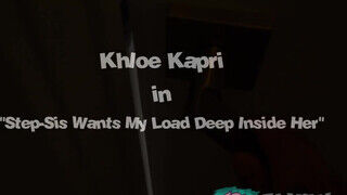 Khloe Kapri a kicsike kannás szöszi nevelő húgi benyeli a méretes pélót - Szexbalvany