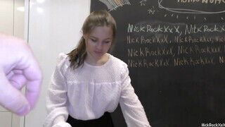 Orosz tinédzser amatőr diáklány fenék lyukba kefélve
