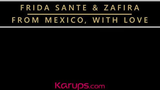 Frida Sante és Zafira a lezbi barinők szopkodják egymást - Szexbalvany